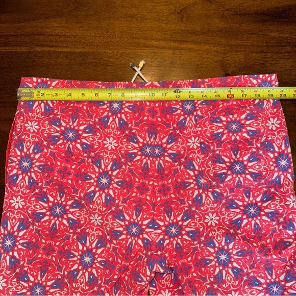J McLaughlin Men’s Swim Trunks Orange Blue Kaleidoscope w/ 6” Inseam Size Medium - Picture 8 of 9